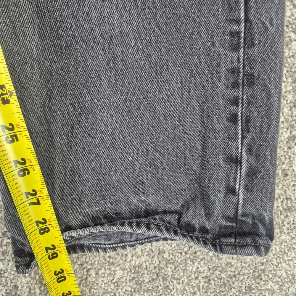 Levi's 501 Original Fit Jeans Mens 38x32 (36x29) Black‎ Washed Denim
